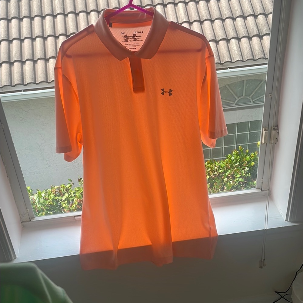 Under Armour Orange Performance Polo Shirt